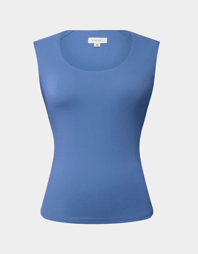 Forcast - Soho Rounded Square Neck Top