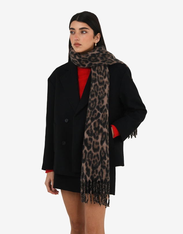 Forcast - Leo Leopard Print Scarf