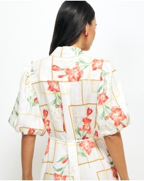AERE - Asha Linen Midi Shirt Dress