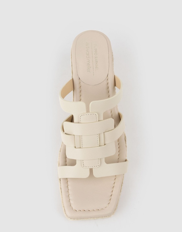 Edward Meller - MADERE Square Toe Slide Espadrille