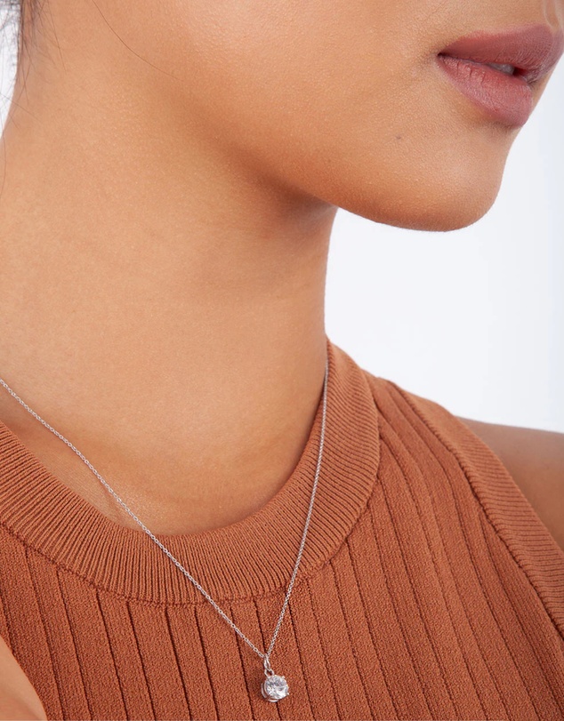 Lovisa - Sterling Silver Cubic Zirconia Necklace