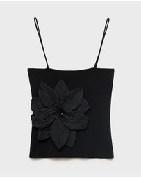 M.N.G - Flowa Bandeau Top with Flower Detail