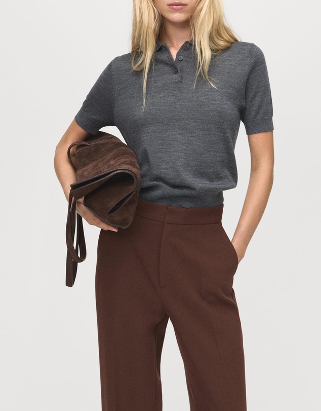 M.N.G - High-Waist Straight Trousers