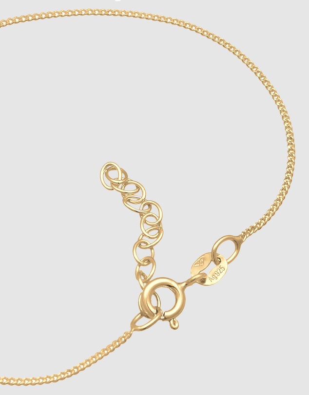 Elli Jewelry - Crystal Heart Bracelet in Gold-Plated 925 Silver