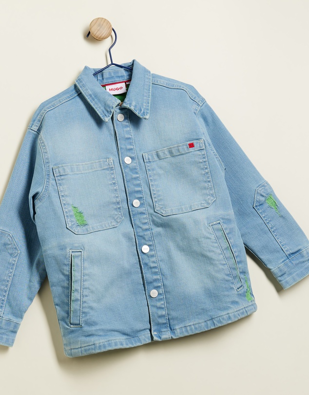 HUGO - Denim Overshirt - Teens
