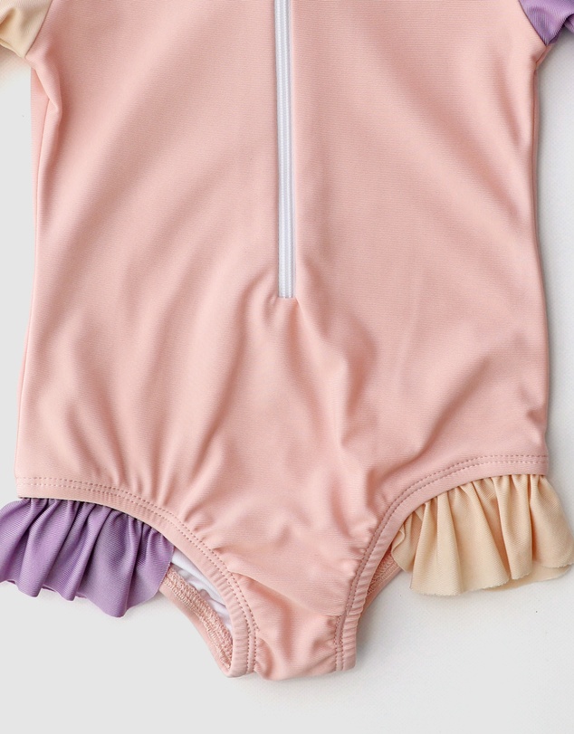 WITH LOVE FOR KIDS - Frills Long Sleeve Swimmers - Babies - Kids