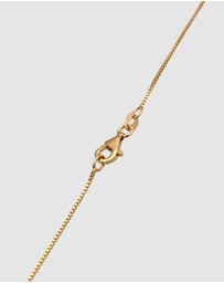 Elli Jewelry - Necklace with Platelet Pendant 925 Sterling Silver Gold-plated
