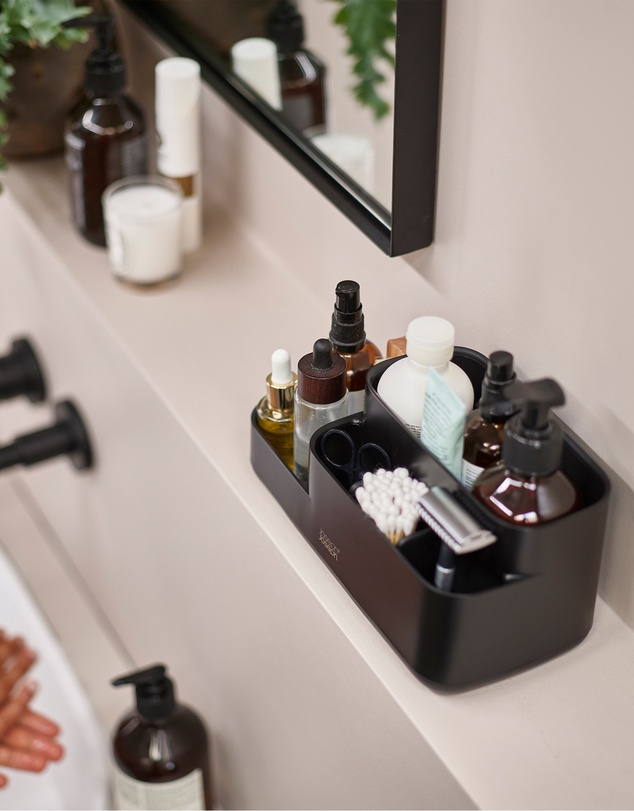 Joseph Joseph - EasyStore™ Bathroom Caddy with Matt Black Finish