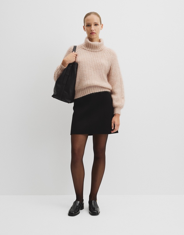 Country Road - Lofty Merino Wool Funnel Neck Knit