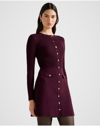 Forever New - Issie Long Sleeves Knitted Mini Dress
