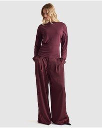 Decjuba - Tahlia Cinched Long Sleeve Top