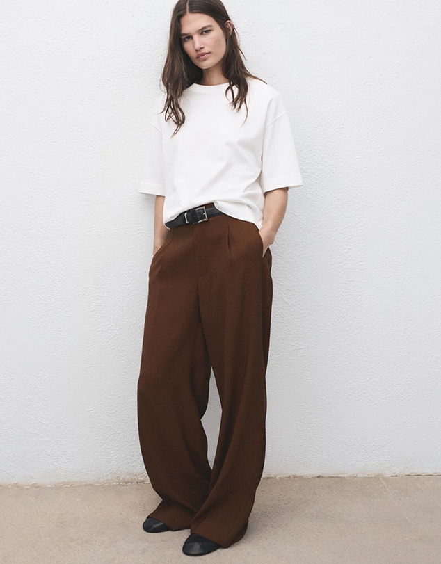 M.N.G - Straight-Fit Pleated Trousers