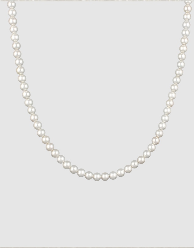Kuzzoi - ICONIC EXCLUSIVE - Classic Shell Pearl Necklace in 925 Sterling Silver