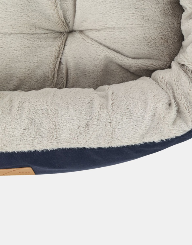 Mog & Bone - 4 Seasons Reversible Circular Dog Bed - Navy