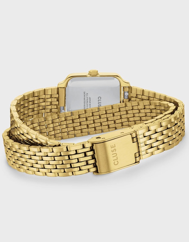 Cluse - Gracieuse Mini Watch Double Steel, Forest Green, Gold Colour