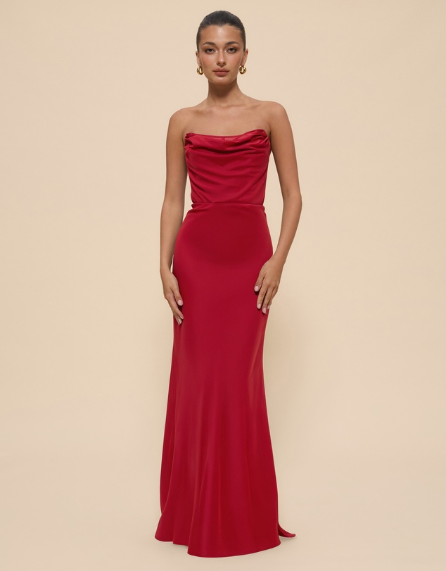CHANCERY - Jada Strapless Corset Maxi Dress