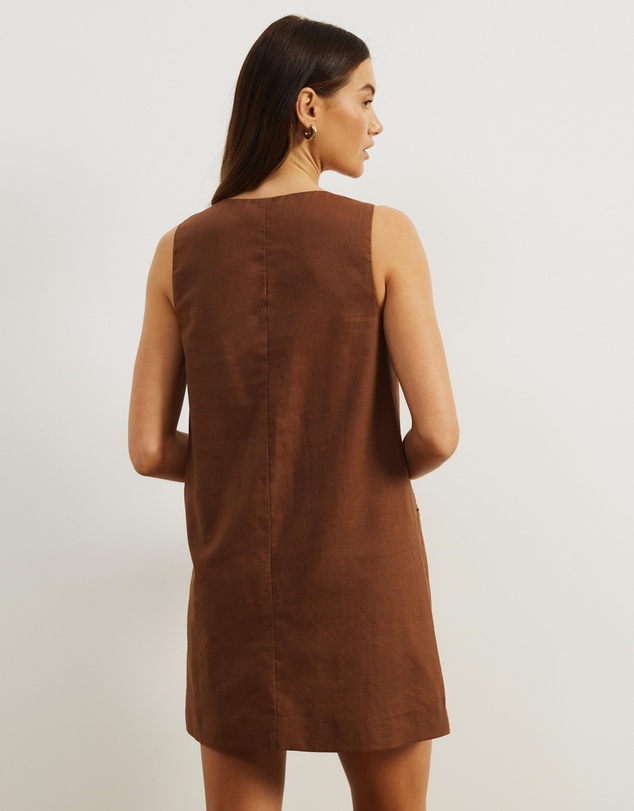 Atmos&Here - Luna Linen Blend Mini Dress