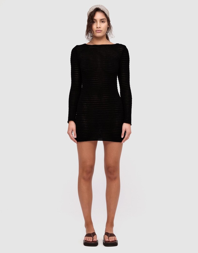Zulu & Zephyr - Cotton Lattice Knit Mini Dress