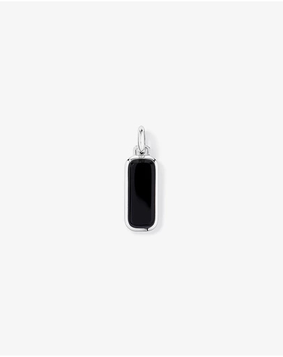 Michael Hill - Black Onyx Oblong Pendant in Sterling Silver