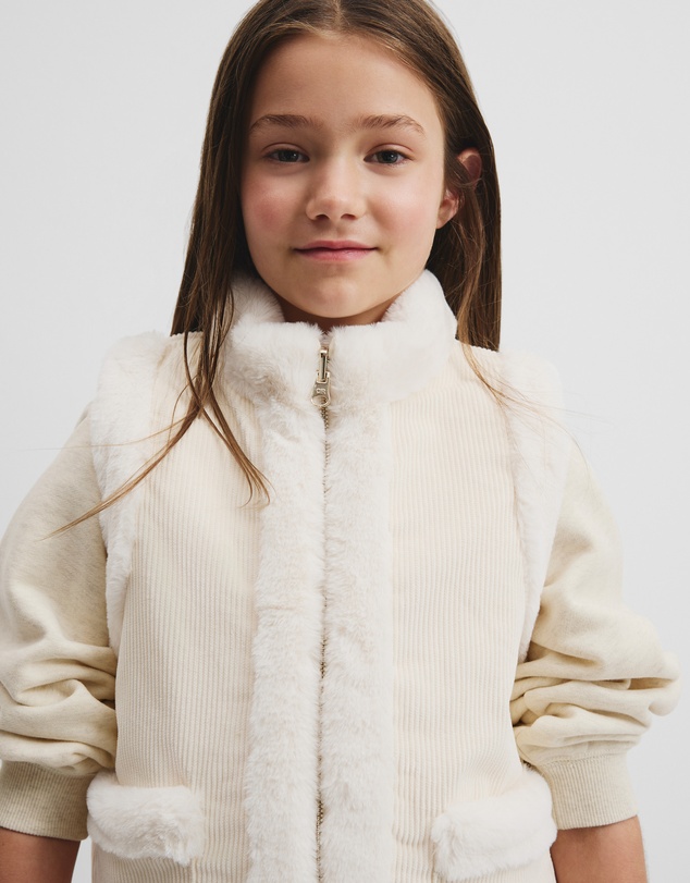 Country Road - Reverse Faux Fur Vest