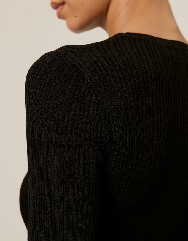 Tussah - Ribbed Crew Neck Long Sleeve Top