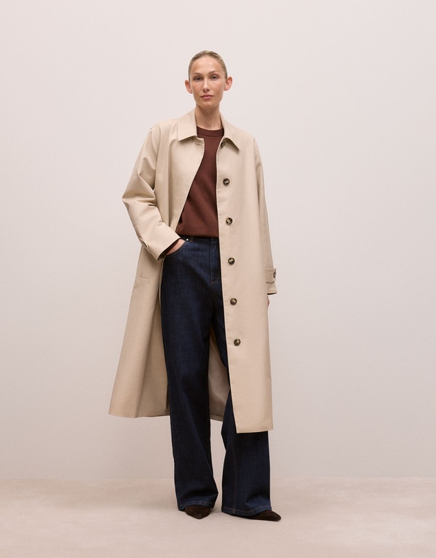 Trenery - Merino Classic Crew in Espresso