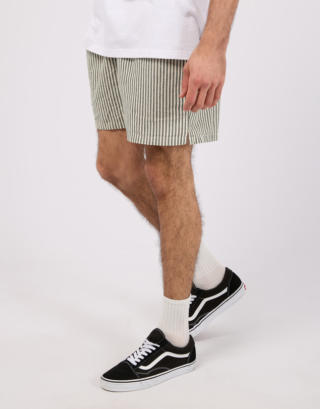 Silent Theory - Stripe Linen Shorts