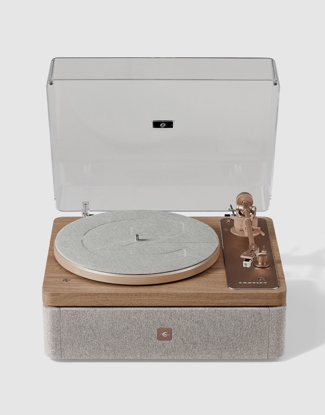 Crosley - Crosley E100 Record Player Shelf System - Natural