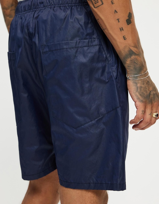 Surrounded By Ghosts - The Obsidian Coated Canvas Drawstring Shorts