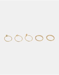 ALDO - Comfort Multipack Gold Plated Delicate Rings