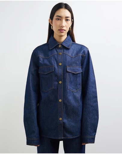 Sofia Irina - Oversized Denim Shirt