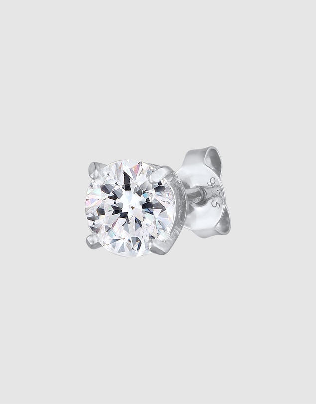 Kuzzoi - ICONIC EXCLUSIVE - Earrings Male Stud Swarovski® Crystals Single 925 Sterling Silver