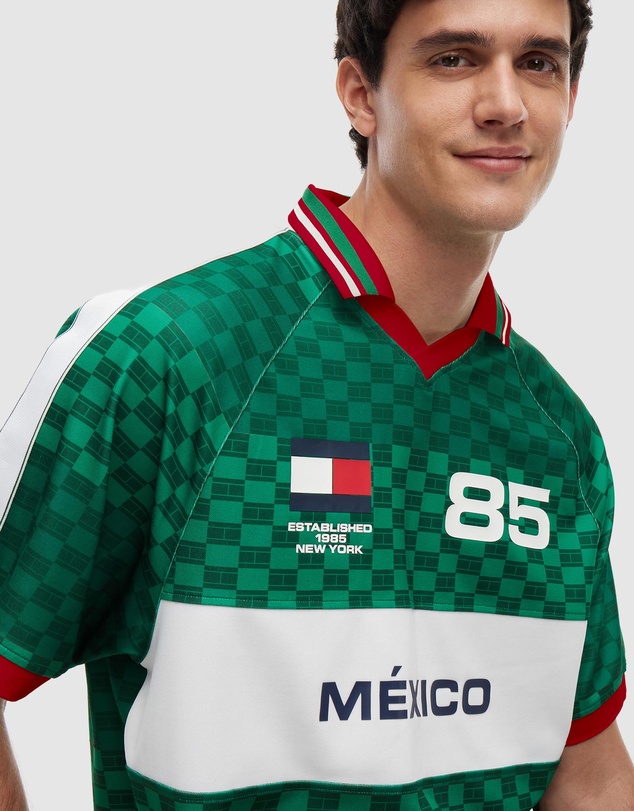 Tommy Hilfiger - Geometric Flag Print SS Rugby Shirt