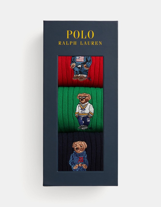Polo Ralph Lauren - Polo Bear Cotton-Blend 3-Sock Gift Set
