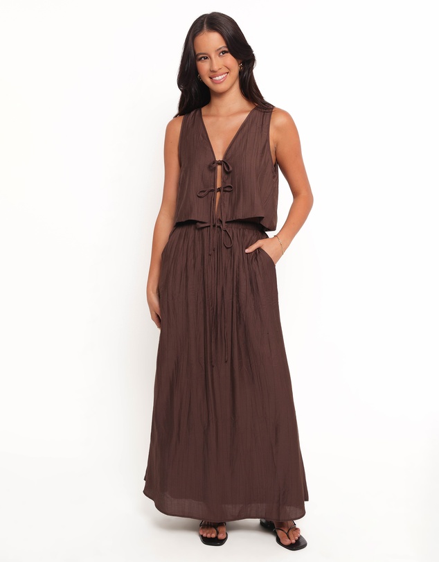 Petal & Pup - Captie Skirt Set - Chocolate Brown
