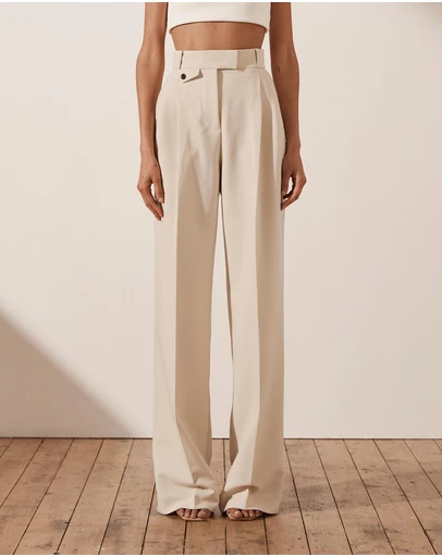 Shona Joy - Irena High-Waisted Tailored Pants