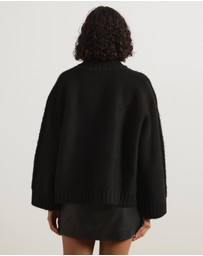 Atmos&Here - Charll Funnel Neck Knit Jumper