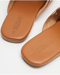 Human Premium - Barland Woven Leather Slides
