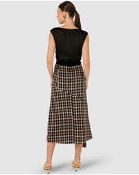 SACHA DRAKE - Onyx Midi Skirt