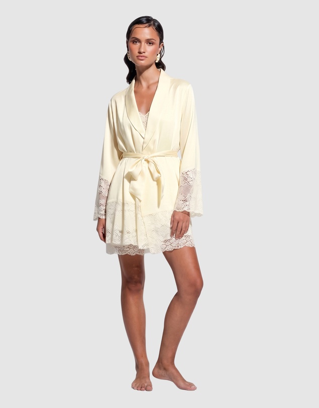 GINIA - Silk Lace Robe