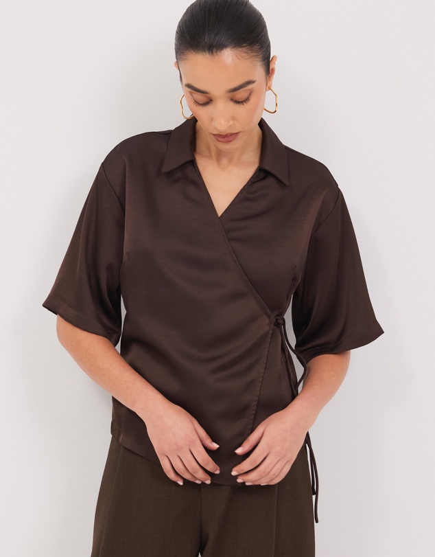 Calli - Easton Satin Shirt