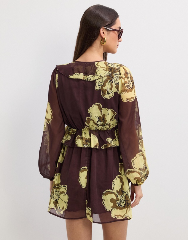 The Fated - Kyla Printed Mini Dress