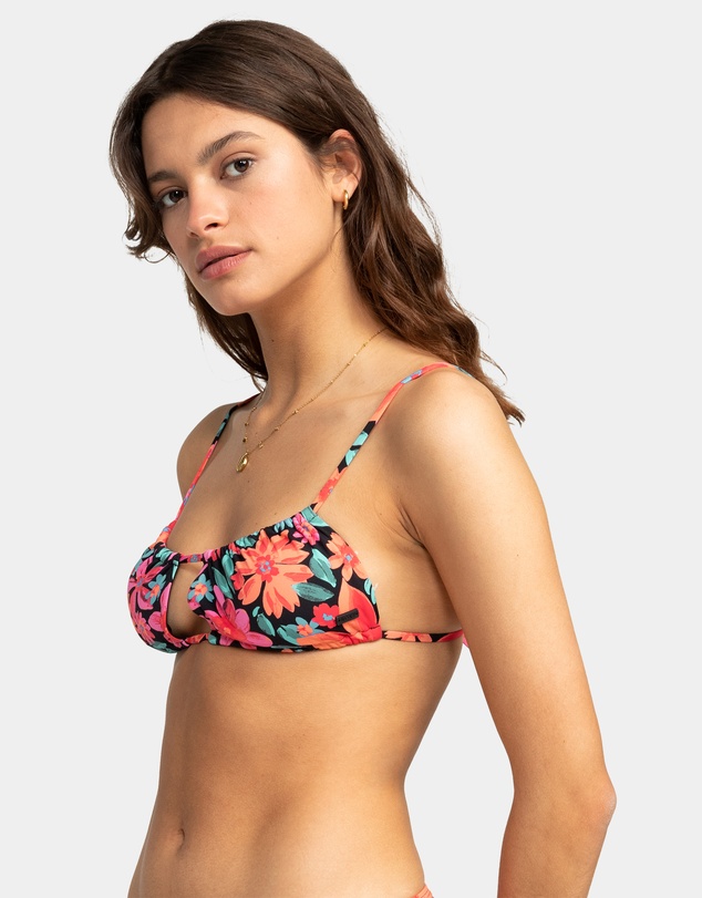Roxy - Womens Printed Beach Classics Bralette Bikini Top