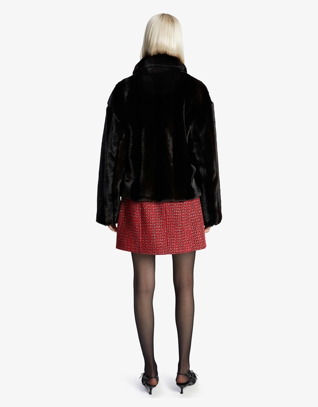 Bardot - Sylvie Zip Faux Fur Jacket