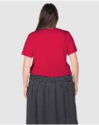 Love Your Wardrobe - Lyw & Co Embroidered Tee