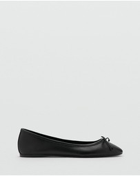 M.N.G - Leather Ballet Flats