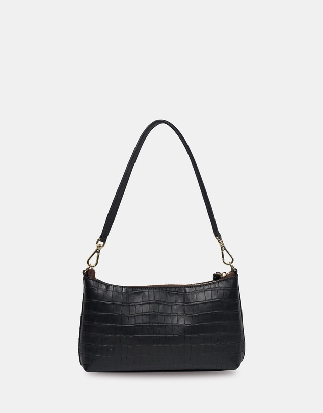SABEN - Haven Shoulder Bag Black Croc