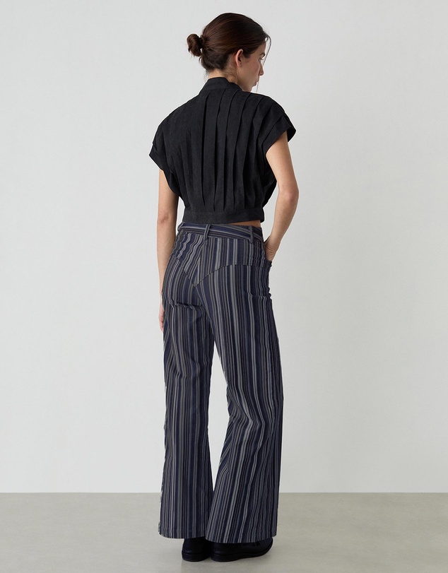 Laagam - Holly Corduroy Striped Pants