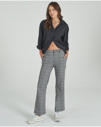 DRICOPER DENIM - Check Kick Flare Trousers