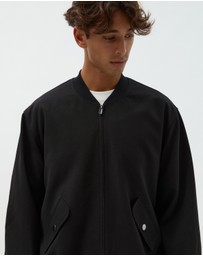 AERE - Wool Blend Bomber Jacket